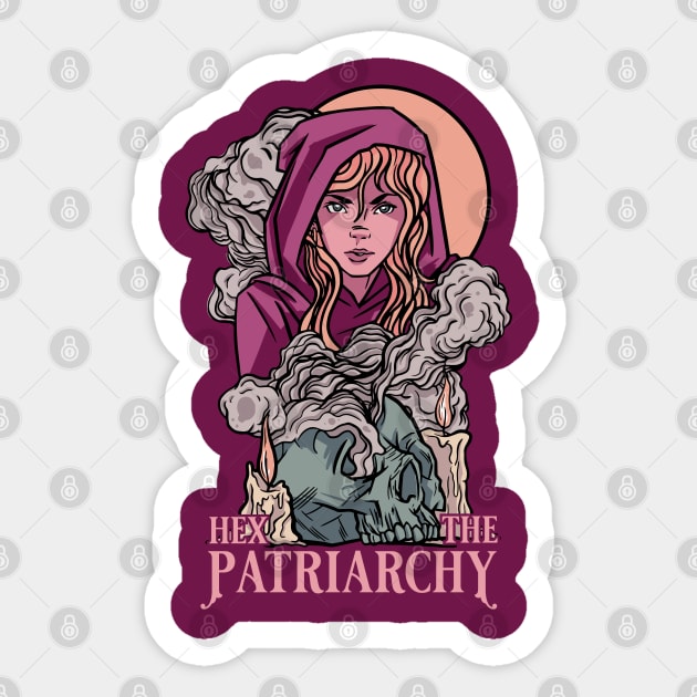 Hex the Patriarchy Sticker by Emmi Fox Designs